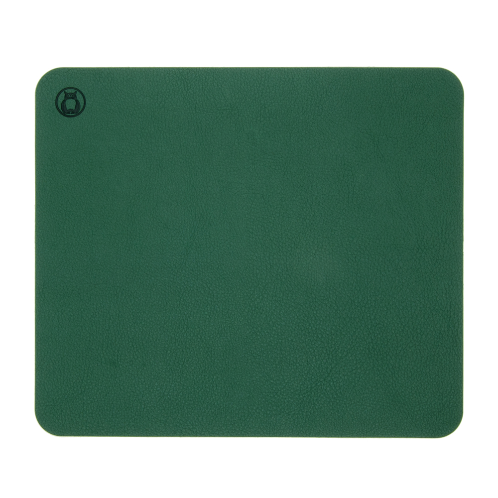 Mousepad Flexi M  din piele  cu doua fete  pentru protectie birou  UNIKA  verde/bej